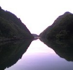 阿賀川の水面